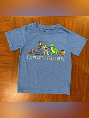 Disney Pixar Toy Story 'You've Got A Friend In Me' Blue Kids Tee 5T